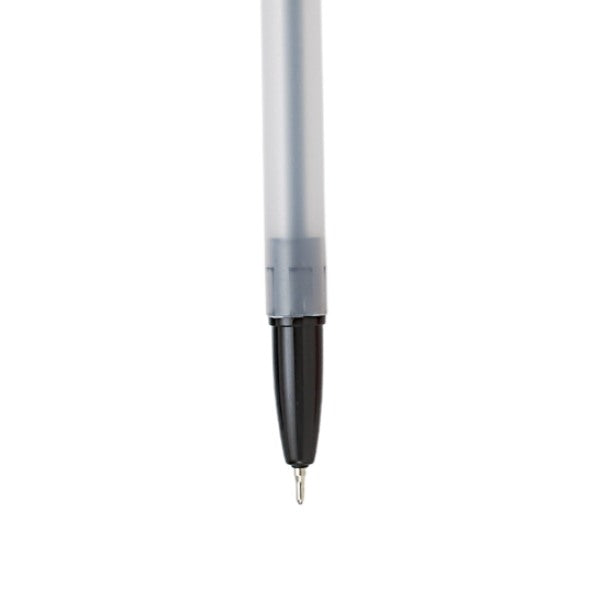 Pull Cap Ballpoint Pens 6pk Black Ink P3098 (Parcel Rate)