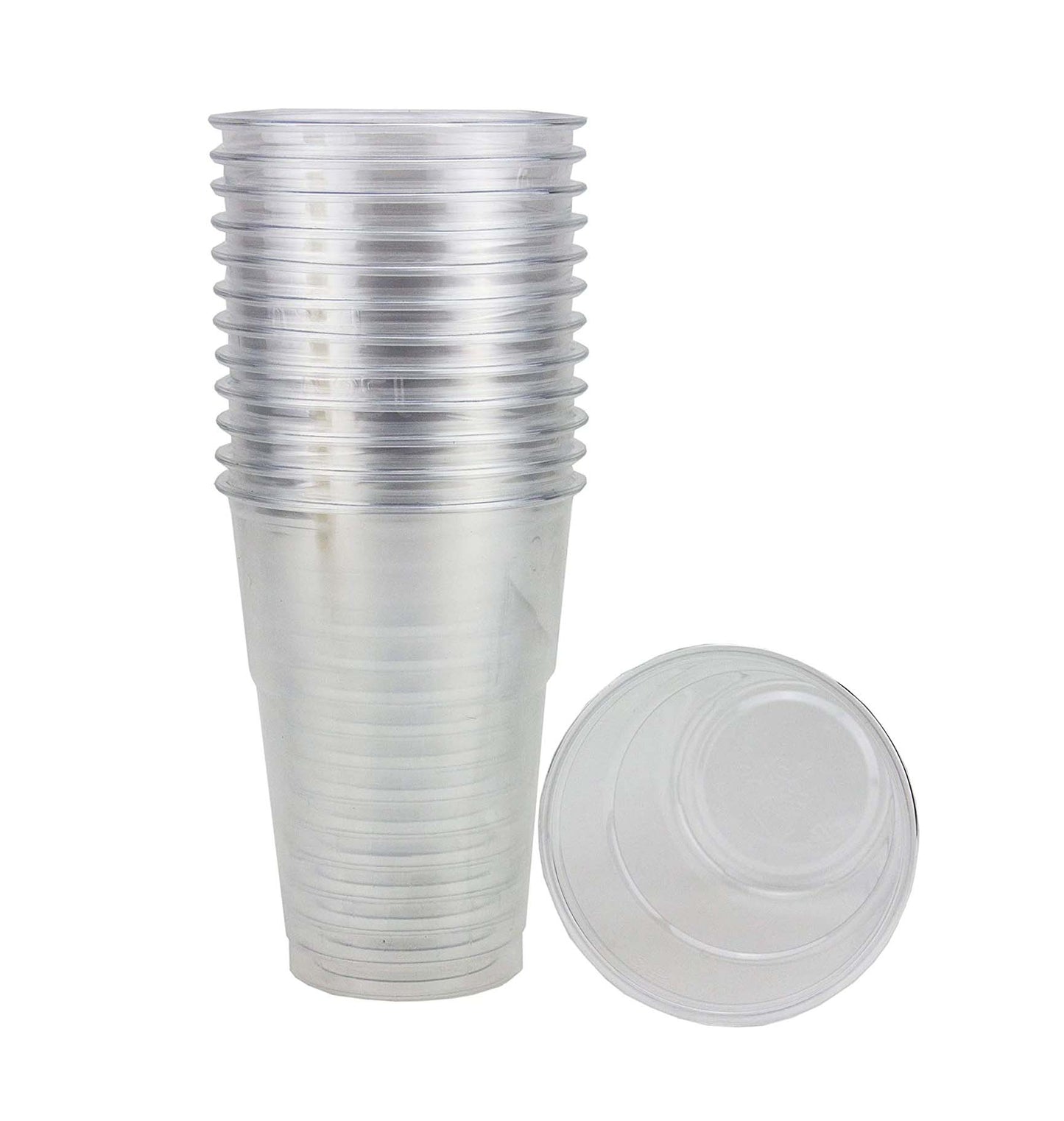 Clear Plastic Disposable Clear Drinking Cups Home Party BBQ Cups 100 Pack 180cc PCB02C (Parcel Rate)