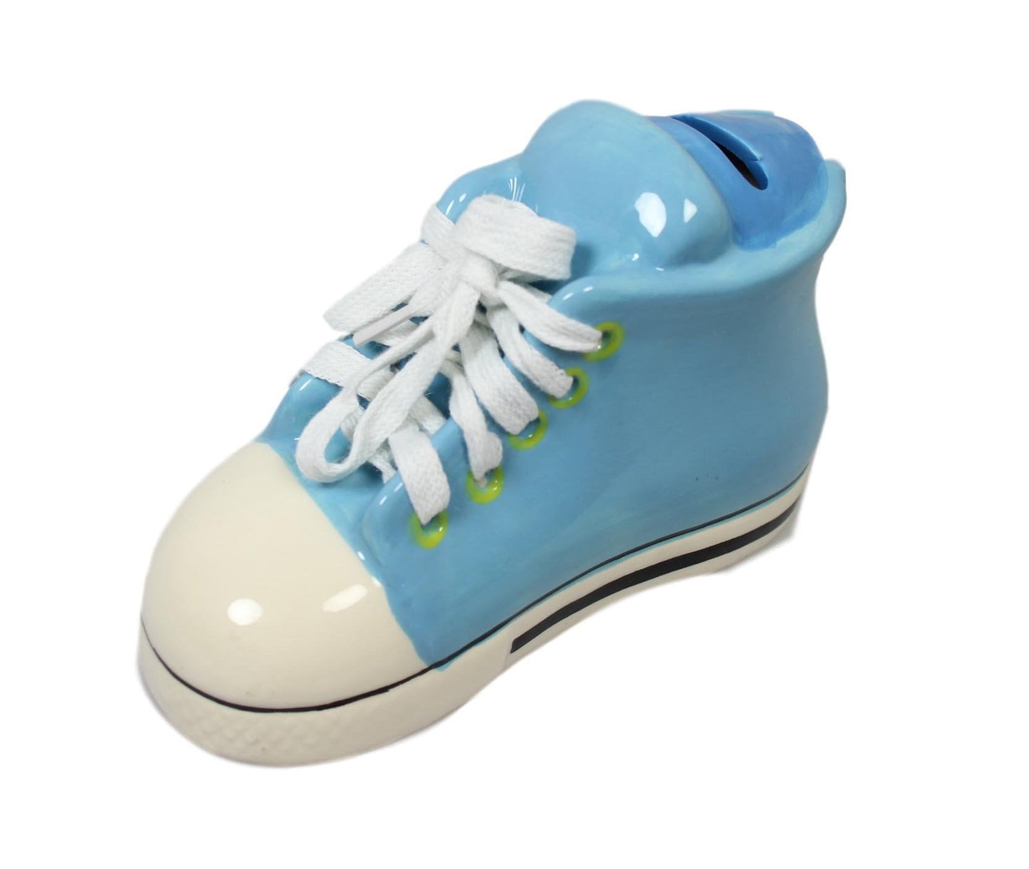 Children's Ceramic Money Box Piggy Bank Shoe Design 16 x 9 cm Assorted Colours 5597 (Parcel Rate)