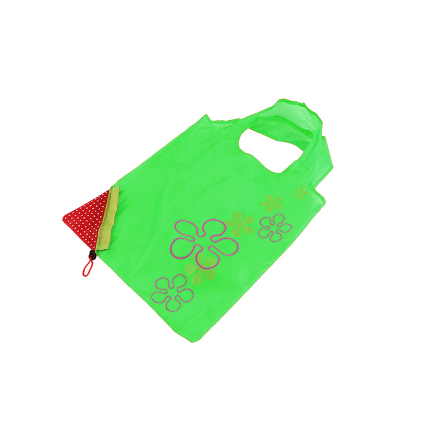 Foldable Expandable Strawberry Shopping Carrier Bag 37 x 35cm Assorted Colours 1113 (Parcel Rate)