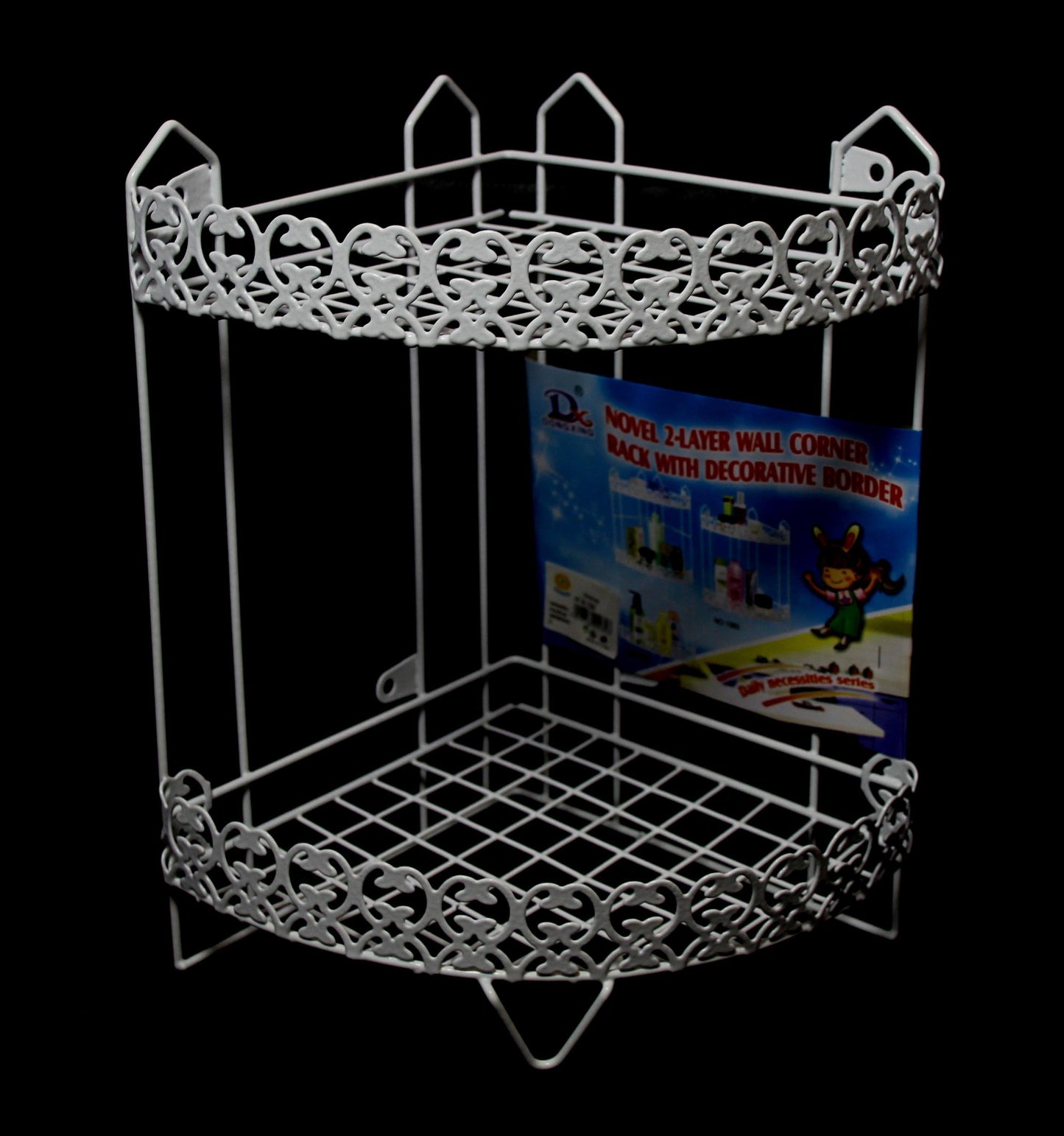 Kitchen Bathroom Storage Beautiful Lace Design Storage Rack 27cm x 30cm 0289 (Parcel Rate)