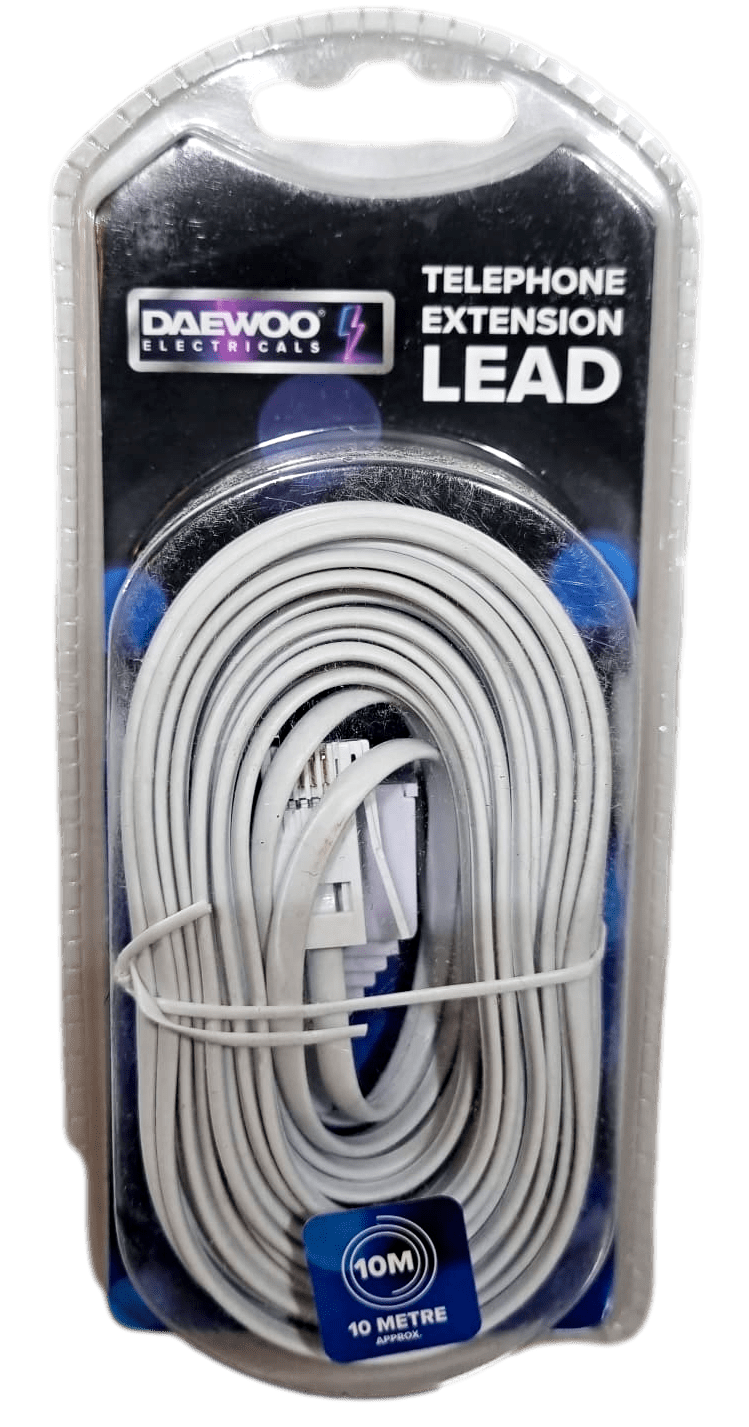 Home Office Telephone Extension Lead 10 Metre TEL1019GED (Parcel Rate)