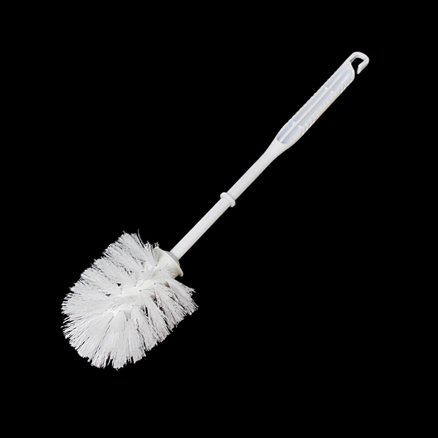 Bathroom White Plastic Toilet Cleaning Brush 37 cm 0437 (Parcel Rate)