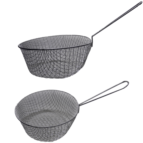 Long Handle Wire Chip Frying Basket 9'' ST14019 A (Parcel Rate)