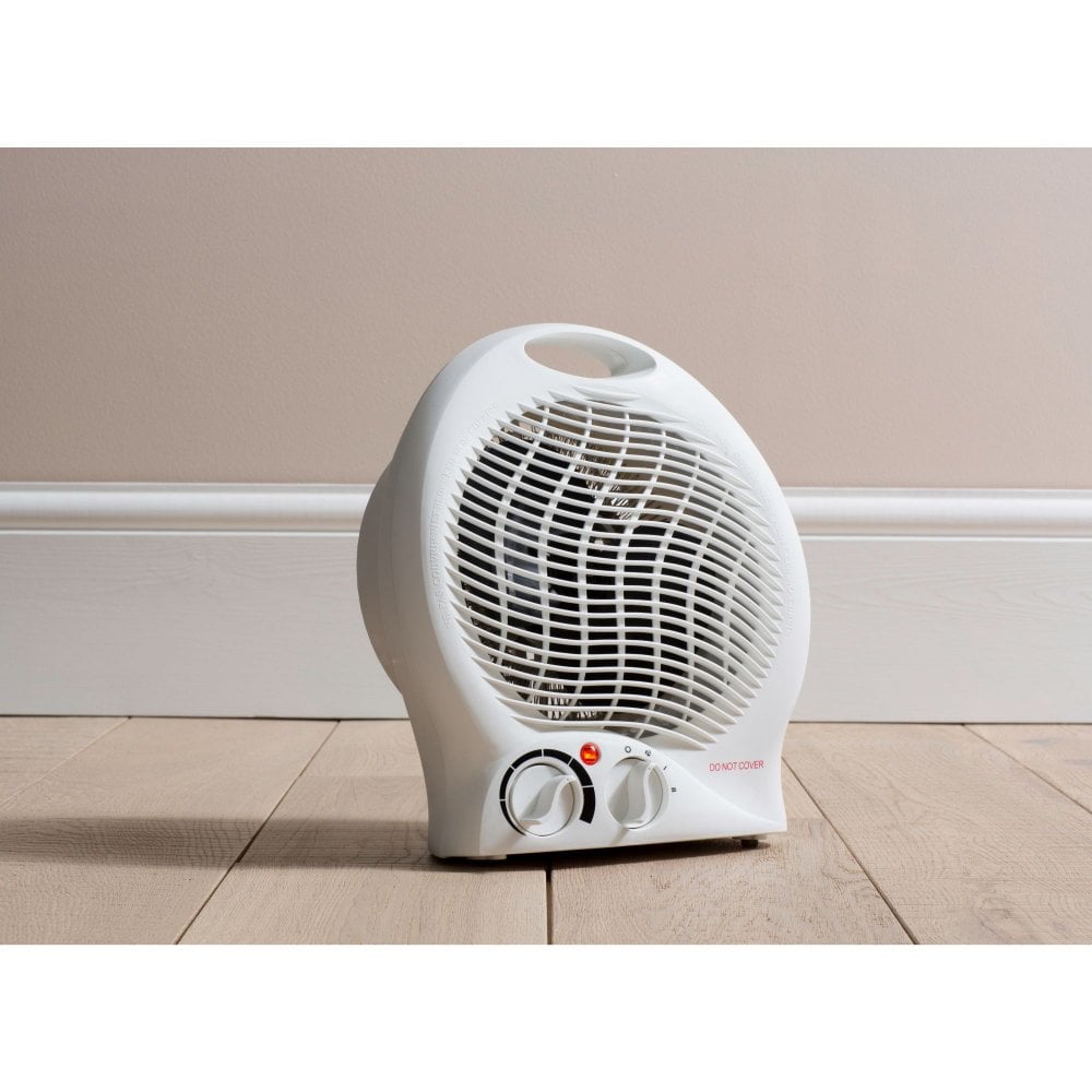 Daewoo Plastic Upright Fan Heater 2000W White HEA1926  A W25  (Parcel Rate)