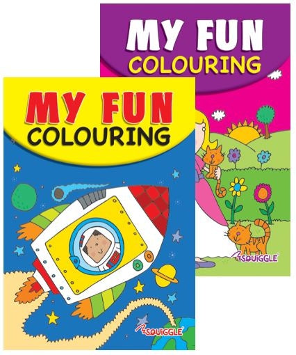 A5 Princess & Space Colouring Book Assorted Designs P2822 (Parcel Rate)