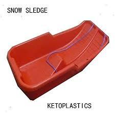 Plastic Snow Sledge Sleigh 86 x 40 cm Red S2R (Big Parcel Rate)