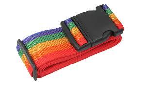 Adjustable Rainbow Suitcase Luggage Straps 5832 (Large Letter Rate)