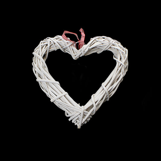 Garden Decoration Straw Heart 14 cm 3552 (Parcel Rate)