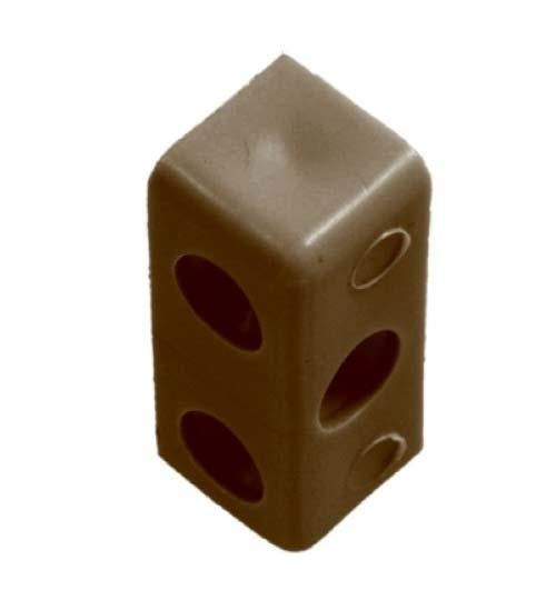 10 Pack BROWN Modesty Block Home Builders DIY 3554 (Parcel Rate)