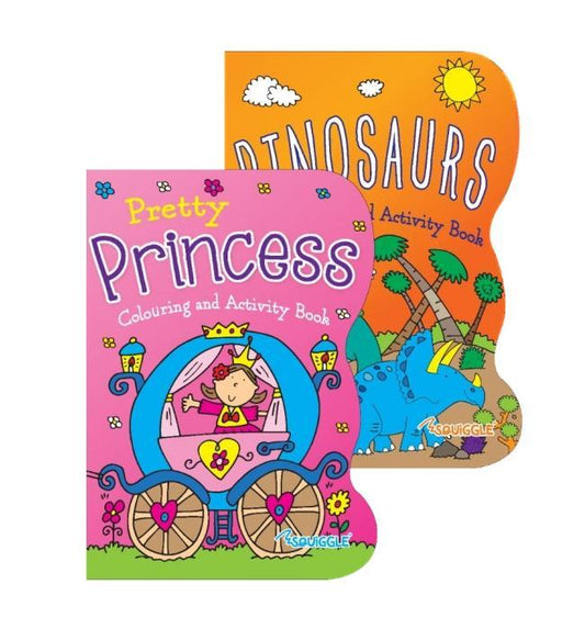 Princess Dinosaurs Home Colouring Activity Book 27cm x 19cm (Parcel Rate)