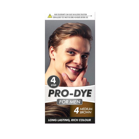 Men’s Medium Brown Hair Dye No.4 Long Lasting Rich Colour 311000 A (Parcel Rate)