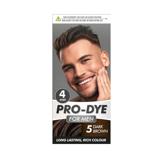 Men's Dark Brown Hair Dye No.5 Long Lasting Rich Colour 310999 A (Parcel Rate)