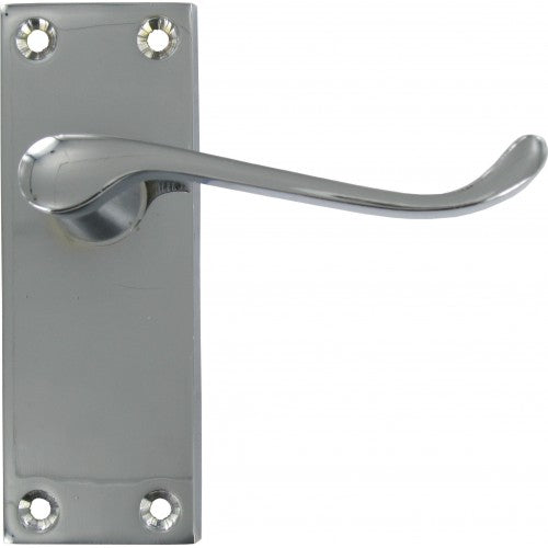 4" Vic Scroll Latch Handle Chromed 0846 A (Parcel Rate)